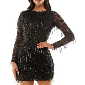 Sequin dress black